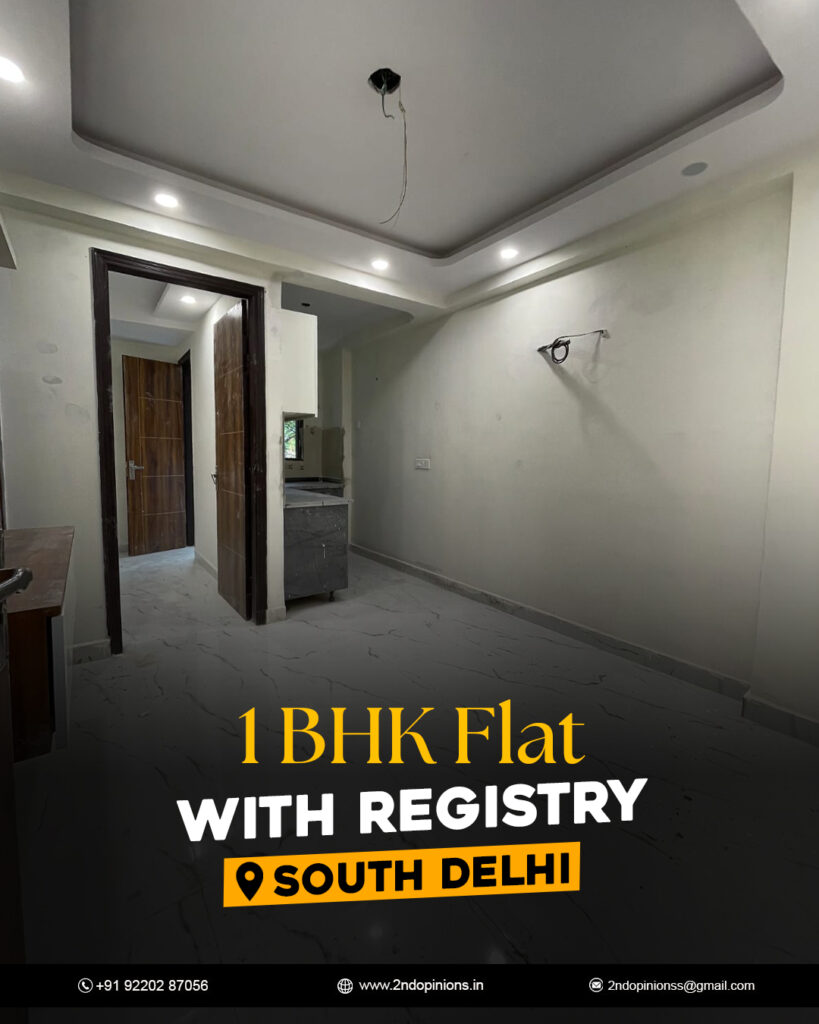 1 bhk flats in chattarpur for sale