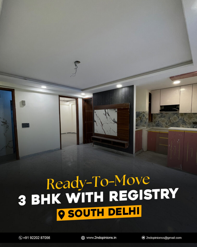 Ready-To-Move 3 BHK Flat in South Delhi