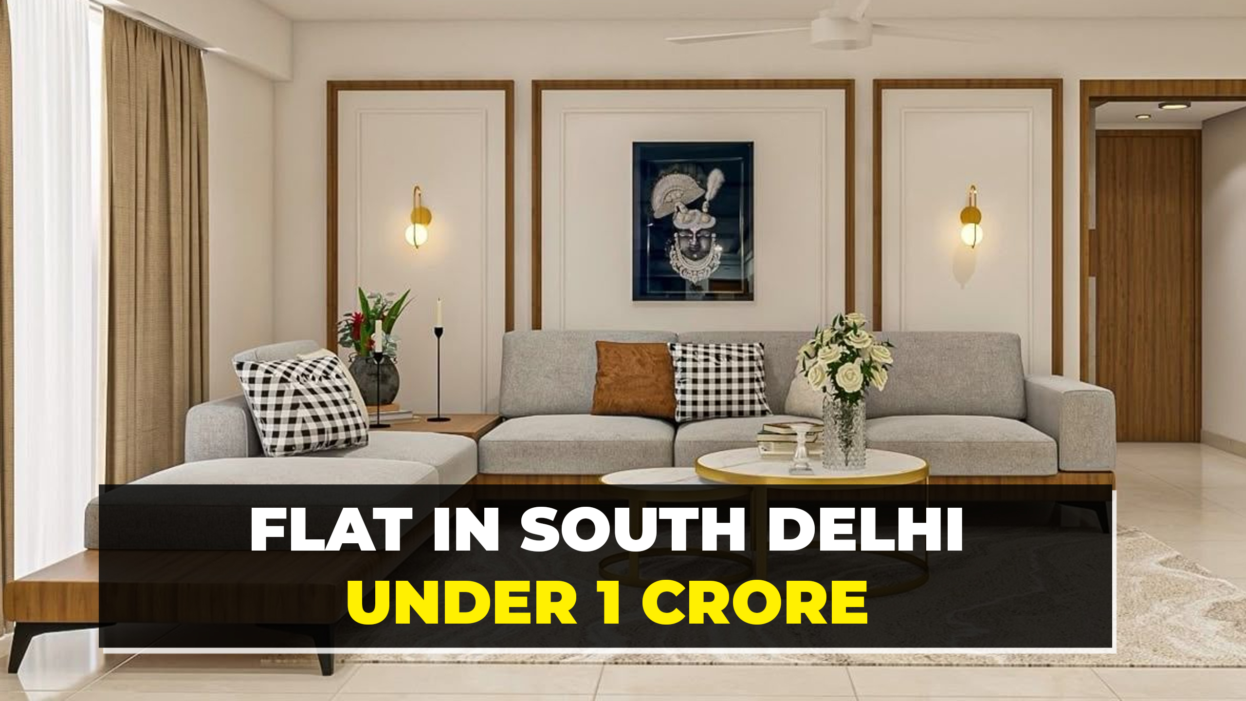 flat in south delhi under 1 crore